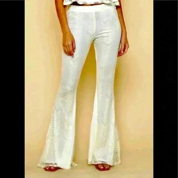 Saints & Hearts Pants - Saints & Hearts Sz Small Bell Bottom Boho Pants